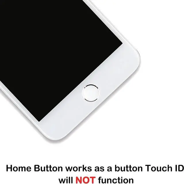 Alt view image 5 of 6 - for iPhone 7 Plus Screen Replacement with Home Button White, Full Assembly LCD Display Touch igitizer with Front Camera+Earpiece Speaker+Proximity Sensor+Tools for A1661, A1784, A1785