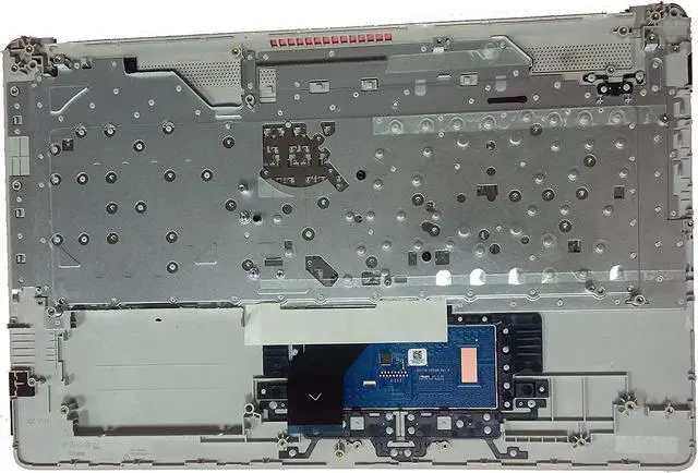 Alt view image 2 of 6 - Replacement for HP 17t-by 17z-ca 17-by 17-ca Laptop Upper Case Palmrest Keyboard Touchpad Assembly Part with ODD L92785-001 Top Cover Sliver 2020 Year, Silver, 17.3 inch - OEM