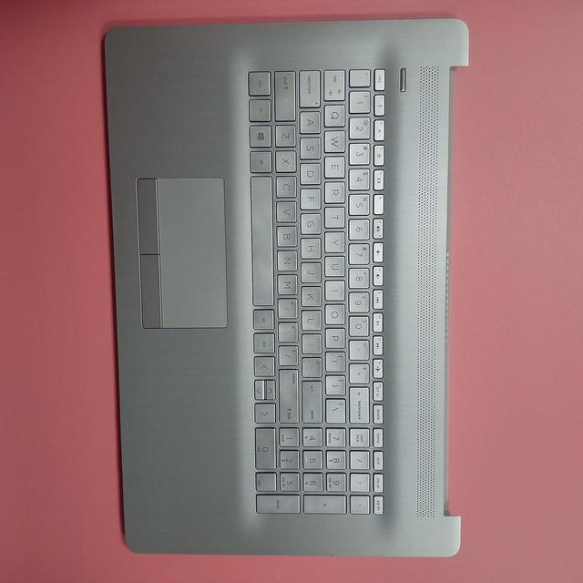 HP 17 Laptop Upper Case Palmrest Assembly With Backlit Keyboard - L22749-001 Replacement Part