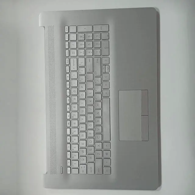 Alt view image 5 of 6 - Replacement for HP 17t-by 17z-ca 17-by 17-ca Laptop Upper Case Palmrest Keyboard Touchpad Assembly Part with ODD L92785-001 Top Cover Sliver 2020 Year, Silver, 17.3 inch - OEM