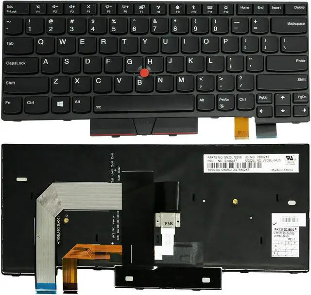 Alt view image 2 of 7 - New Laptop Replacement Backlight Keyboard for Lenovo Thinkpad T470 T480 A475 A485 01HX459 01AX487 01HX499 01HX419 01AX528 US - OEM