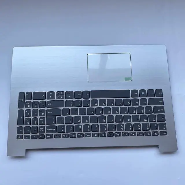 Alt view image 6 of 7 - Replacement for Lenovo IdeaPad 320-15 320-15IKB 330-15AST 80xs0024us Laptop Upper Case Palmrest Keyboard Touchpad Assembly Part 5CB0N86311 SN20M63090 Top Cover Sliver - OEM