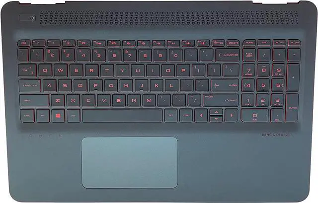 Main image of Original Replacement for HP 14-am 15-AX 15T-AX 15-ax Laptop Upper Case Palmrest Backit Keyboard Touchpad Assembly Part Top Cover 859735-001 - OEM
