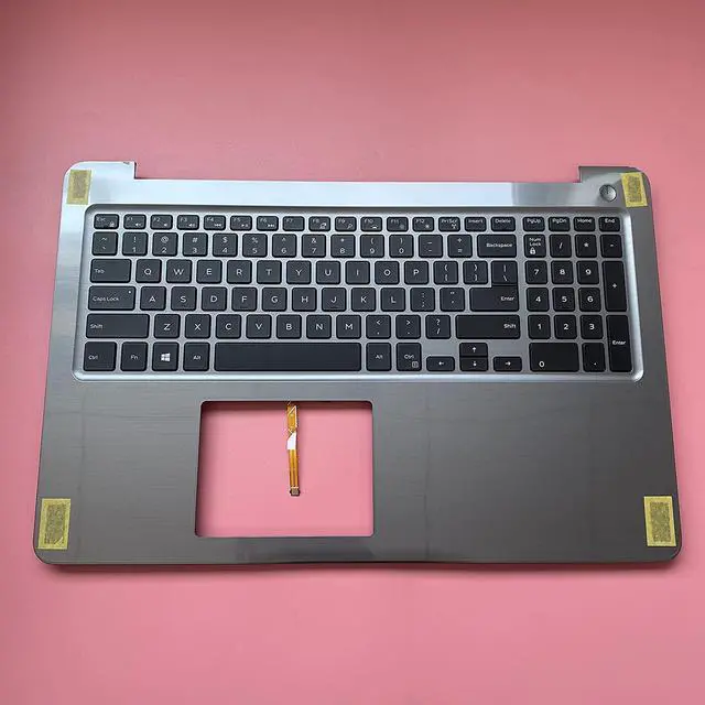 Alt view image 3 of 7 - Replacement for Dell 15 5565 5567 Laptop Upper Case Palmrest Backlit Keyboard Assembly Part PT1NY 0PT1NY Top Cover