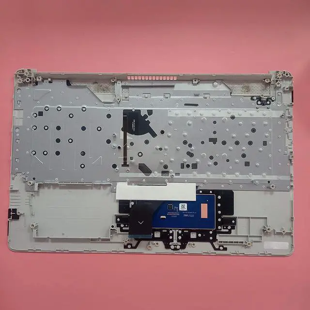 Alt view image 2 of 6 - Replacement for HP Pavilion17BY 17-by 17CA 17-CA Laptop Upper Case Palmrest Keyboard with Backlit Touchpad 2020 Year Assembly Part L92784-001 6070B1714503 Silver