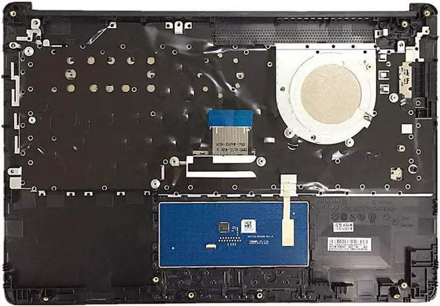 Alt view image 2 of 7 - Replacement for HP 14-cm 14T-cm 14Z-cm 14-CK 14-ck 14-cm 14-dg 14q-cs 14q-cy Laptop Upper Case Palmrest Keyboard Assembly Part L23241-001 L23491-001 6070B1306303 Top Cover Smoke Gray - OEM