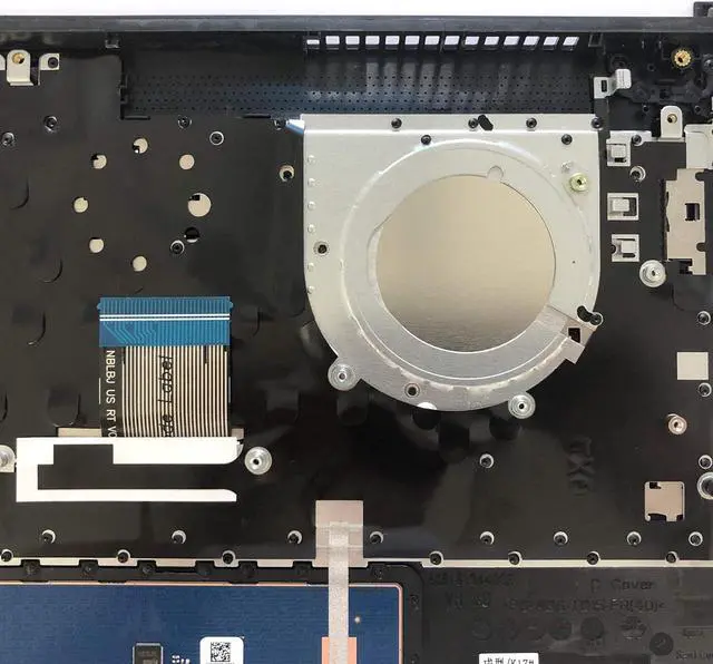 Alt view image 7 of 7 - Replacement for HP 14-cm 14T-cm 14Z-cm 14-CK 14-ck 14-cm 14-dg 14q-cs 14q-cy Laptop Upper Case Palmrest Keyboard Assembly Part L23241-001 L23491-001 6070B1306303 Top Cover Smoke Gray - OEM