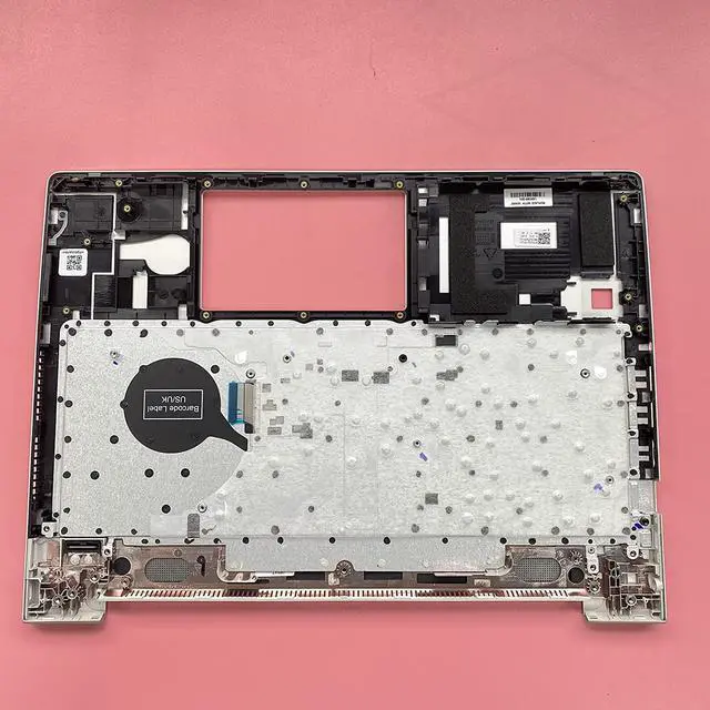 Alt view image 4 of 7 - Replacement for HP ProBook 445 445R 440 G6 Laptop Upper Case Palmrest Keyboard Assembly Part L44589-001 Top Cover,Silver,14 inch - OEM