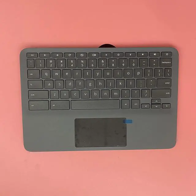 Alt view image 3 of 7 - Replacement for HP 11A G8 EE Laptop Upper Case Palmrest Keyboard Touchpad Assembly Part L92832-001 Top Cover - OEM