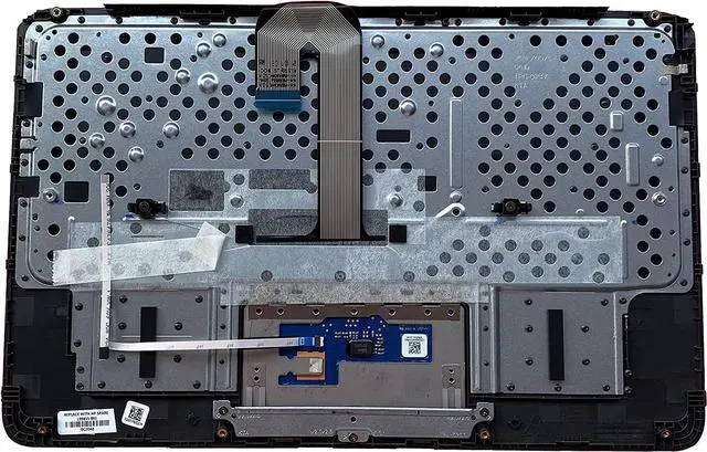 Alt view image 2 of 7 - New Genuine Replacement for HP Chromebook 11A-NB0013DX 11A-NB0047NR NB Laptop Upper Case Palmrest Keyboard Touchpad Assembly Part  L99855-001