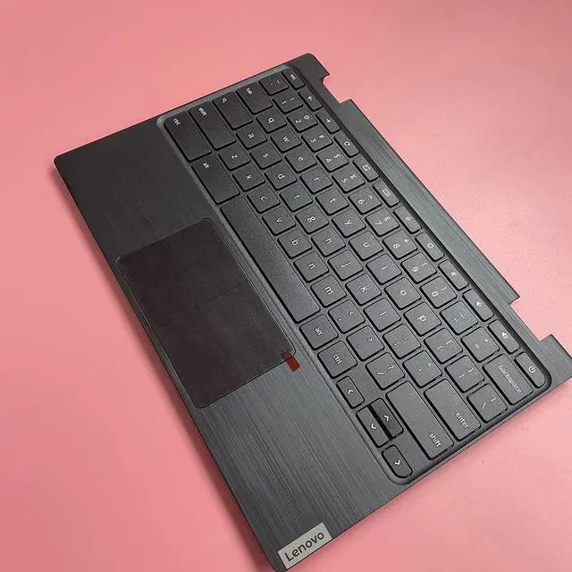 Alt view image 5 of 7 - New Genuine Replacement for Lenovo Chromebook 100E 2nd Gen MTK Laptop Upper Case Palmrest Keyboard Touchpad Assembly Part 5CB0U26489 5CB0X55485, Black, 11.6 inch