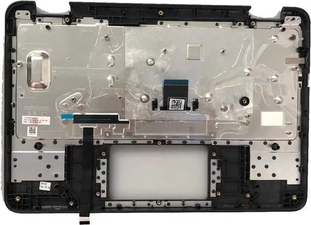 Alt view image 2 of 6 - for Dell Chromebook 11 3100 Upper Palmrest Case with US Keyboard 9X8D7 09X8D7 Non-Touch - OEM
