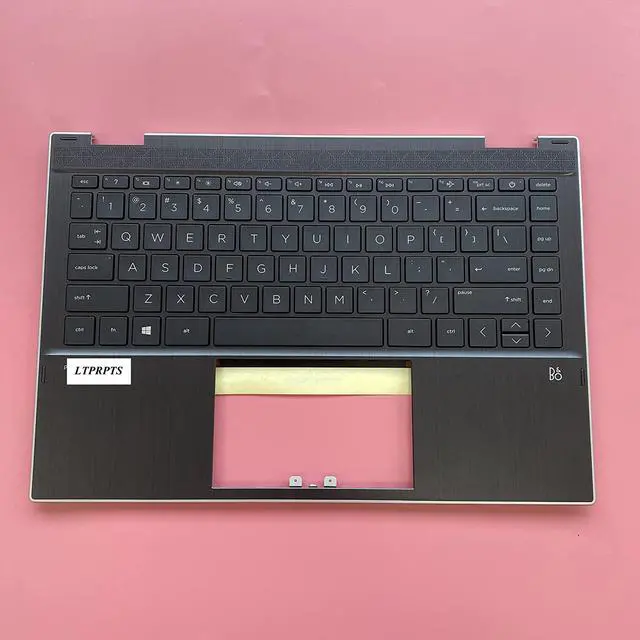 Alt view image 3 of 7 - Replacement for HP Pavilion X360 14 DW 14T-DW Laptop Upper Case Palmrest Keyboard Assembly Part L96526-001 L96524-001 6070B1744903 Gray - OEM