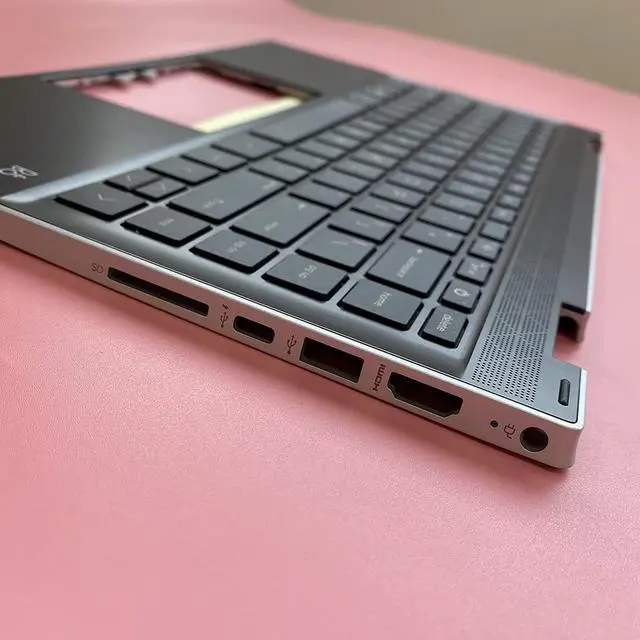 Alt view image 6 of 7 - Replacement for HP Pavilion X360 14 DW 14T-DW Laptop Upper Case Palmrest Keyboard Assembly Part L96526-001 L96524-001 6070B1744903 Gray - OEM
