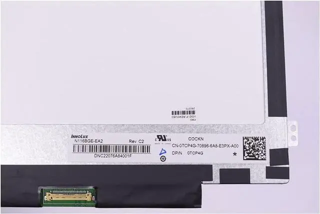 Alt view image 4 of 7 - Replacement 11.6" LCD 30-pin, Side Brackets, Matte for Dell 11 CB1C13/P22T/3150/3180 P26T,C720/C730/C731, N21/N22/N23/11e/100S/100e, for HP G3/G4/G5/G6, ProBook G2, Stream Pro G3,11A G6 EE,CB3-111 - OEM
