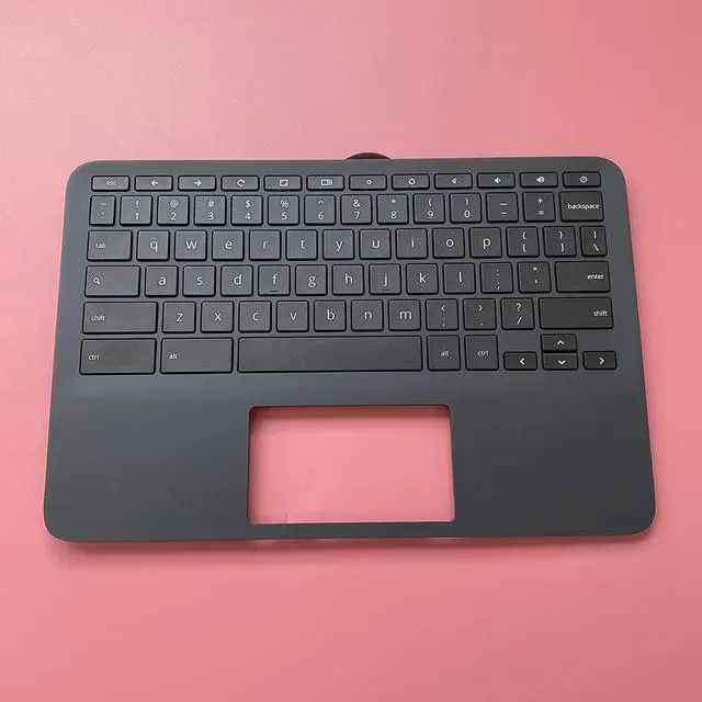 Alt view image 3 of 7 - Replacement for HP 11A G8 EE Laptop Upper Case Palmrest Keyboard Assembly Part L92832-001 Top Cover - OEM