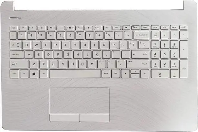 Main image of Replacement for HP 15-BS 15T-BR 15Q-BU 15T-BS BW 15Z-BW 15-BS015DX Laptop Upper Case Palmrest Keyboard Touchpad Assembly Part AP204000E00 925009-001 925008-001 White - OEM