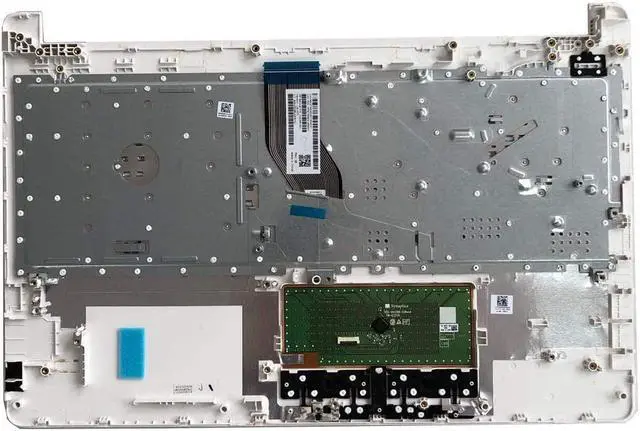 Alt view image 2 of 4 - Replacement for HP 15-BS 15T-BR 15Q-BU 15T-BS BW 15Z-BW 15-BS015DX Laptop Upper Case Palmrest Keyboard Touchpad Assembly Part AP204000E00 925009-001 925008-001 White - OEM