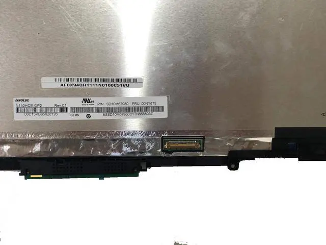 Alt view image 4 of 7 - Replacement 14" LCD Display Assembly FHD LCD Touch Screen Assembly for Lenovo X1 Yoga 3nd Gen,with HD Camera 01YT242 01AY923 01YT243 01AY922 - OEM