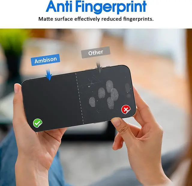 Alt view image 5 of 7 - [2 Pack] Matte Glass Screen Protector Designed for iPhone 14 Pro, Dynamic Island Compatible/Install Frame/Bubble Free/Anti-Glare, 9H Tempered Glass Clear for iPhone 14 Pro 2022 6.1inch