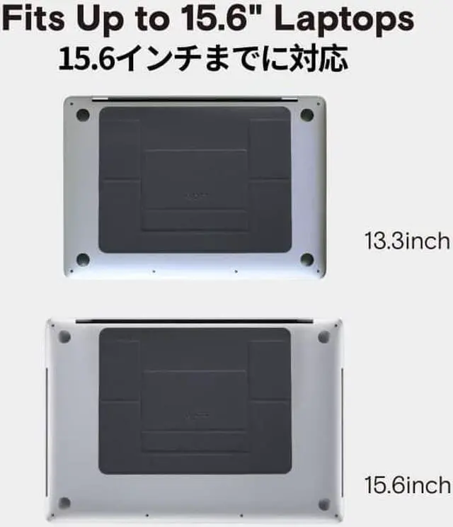 Alt view image 6 of 7 - MOFT Invisible Laptop Stand, Lightweight Non-Adhesive 2-Height, Easy Switch Between Devices Computer Desk Stand Fits All Laptops up to 17\u201d