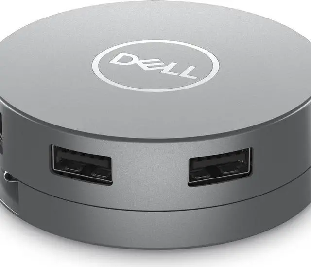 Alt view image 2 of 7 - Dell DA305 Mobile Adapter Dockingstation 2xUSB3.1/HDMI/VGA/DisplayPort/USB-C/Ethernet passiv Grey