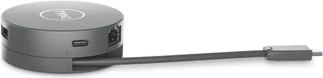 Alt view image 5 of 7 - Dell DA305 Mobile Adapter Dockingstation 2xUSB3.1/HDMI/VGA/DisplayPort/USB-C/Ethernet passiv Grey