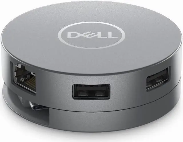 Alt view image 7 of 7 - Dell DA305 Mobile Adapter Dockingstation 2xUSB3.1/HDMI/VGA/DisplayPort/USB-C/Ethernet passiv Grey