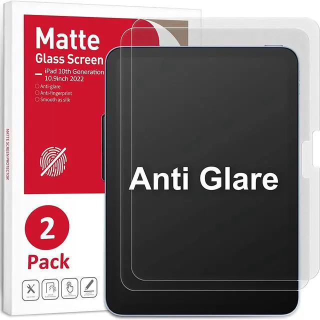 Pack Matte Glass Screen Protector Compatible with iPad 10th