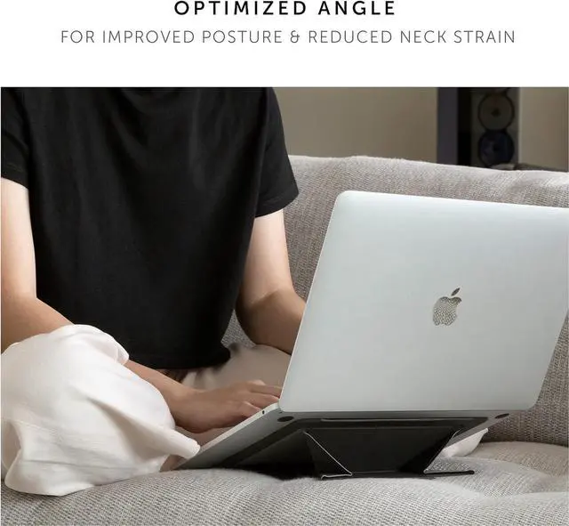 Alt view image 2 of 7 - Native Union Rise Laptop Stand  Ultra-Slim Portable Folding Laptop Stand  Ergonomic & Optimized Viewing Angle  for All Laptops 13-16"