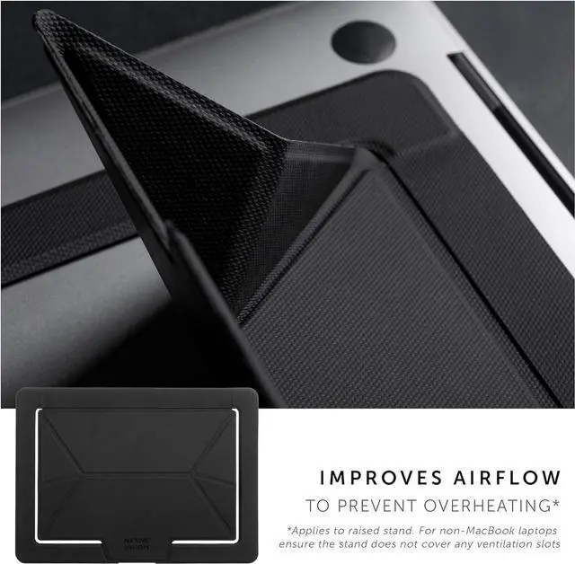 Alt view image 5 of 7 - Native Union Rise Laptop Stand  Ultra-Slim Portable Folding Laptop Stand  Ergonomic & Optimized Viewing Angle  for All Laptops 13-16"