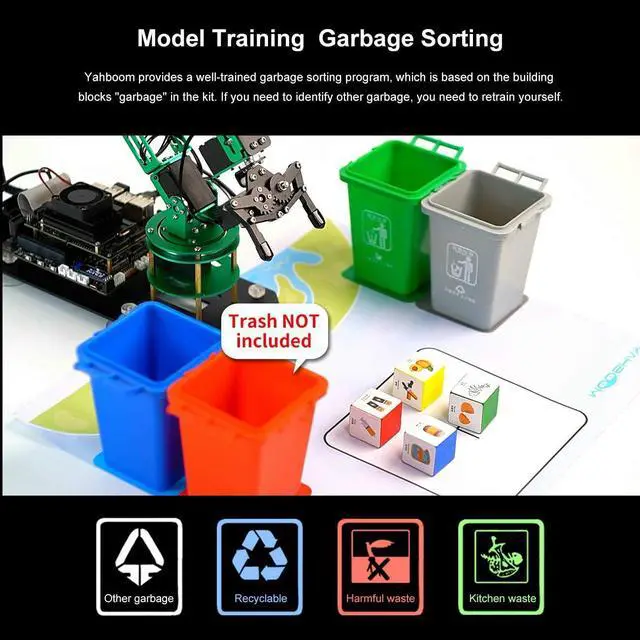 Alt view image 7 of 7 - Yahboom Dofbot Robot Arm with Jetson Nano B01 Kit