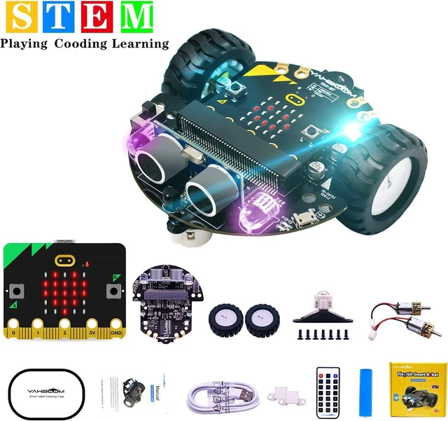 Yahboom STEM Education Toy Car Kit Microbit V2 Start Robotic for Kids ...