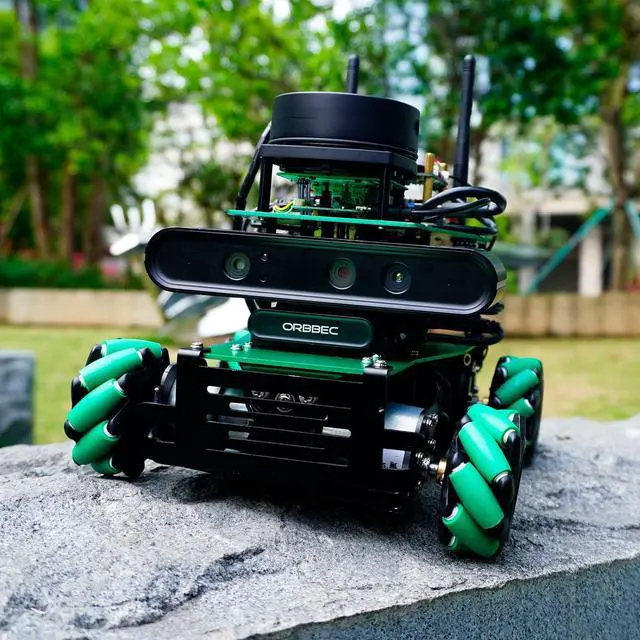 Alt view image 7 of 7 - Yahboom AI Adults Robotic Kit Voice Interactive Control ORBSLAM2+Octomap Mapping ROS Robot for Jetson Nano/TX2-NX/Xavier NX/Raspberry Pi