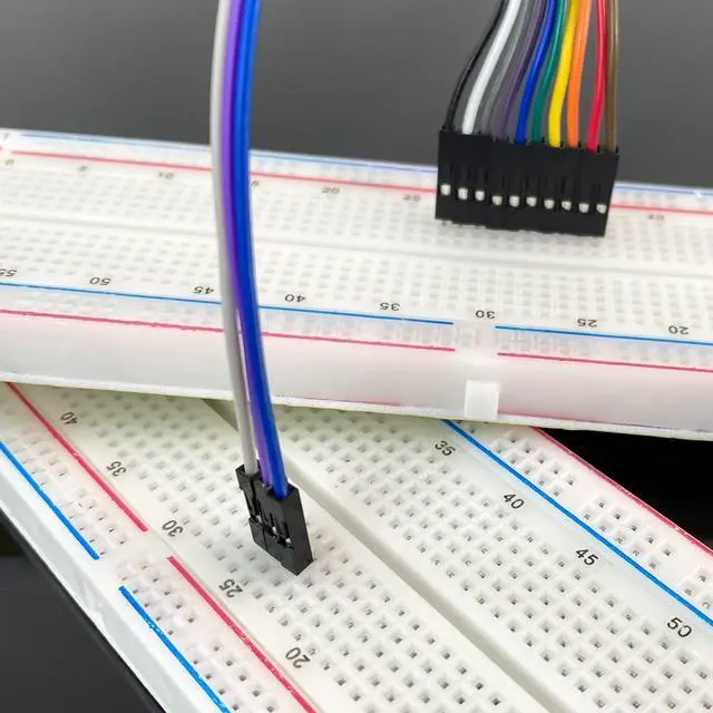 Alt view image 6 of 7 - Yahboom Breadboard Dupont Wire Multicolored Jumper Wires 40pin M-F, 40pin M-M, 40pin F-F, 3PCS 830 Point Solderless Prototype PCB Board for Arduino Raspberry Pi Electronic Project