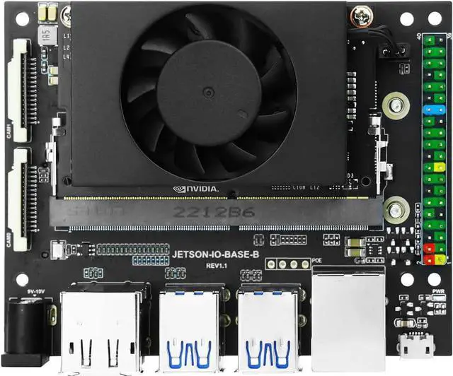 Alt view image 6 of 7 - Yahboom Jetson Xavier NX SUB Developer Kit with Network Card Antenna Power Adapter 128G SSD Jetson Xavier NX (eMMC Version) (8G)