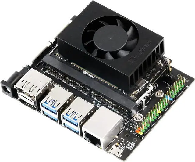 Alt view image 6 of 7 - Yahboom Jetson Xavier NX SUB Developer Kit with Network Card Antenna Power Adapter 128G SSD Jetson Xavier NX (eMMC Version) (16G)