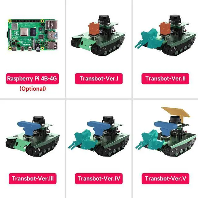 Alt view image 2 of 7 - Yahboom Raspberry Pi Robotic Kit for Adults ROS Robot Arm Lidar Mapping Navigation Python C++ Programmable AI Kit