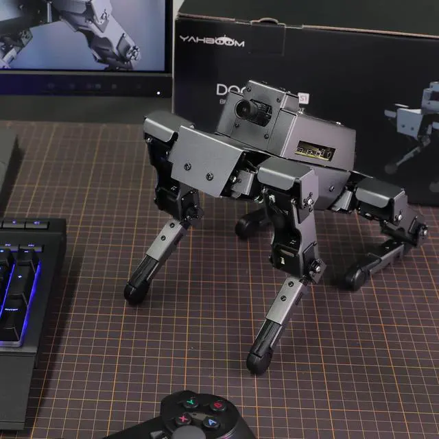 Alt view image 2 of 7 - Yahboom Raspberry Pi Robot Dog Quadruped 12-DOF AI Visual Recognition Interaction DOGZILLA S1 Electronic Building Kits for Teens Adults