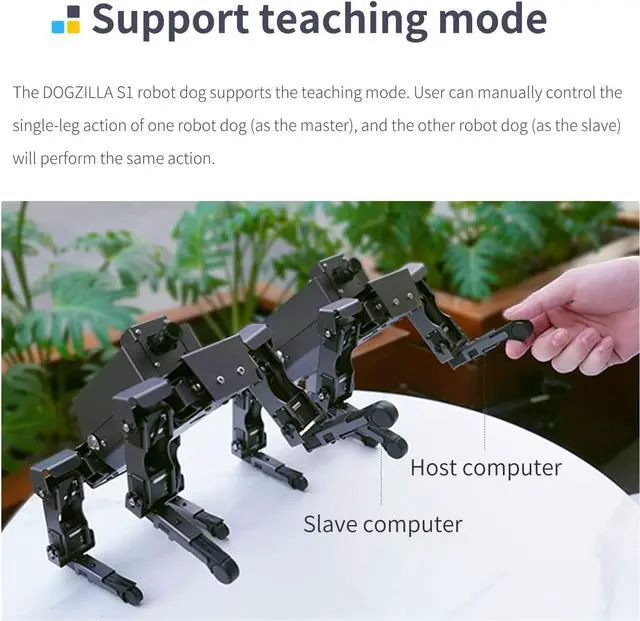 Alt view image 5 of 7 - Yahboom Raspberry Pi Robot Dog Quadruped 12-DOF AI Visual Recognition Interaction DOGZILLA S1 Electronic Building Kits for Teens Adults
