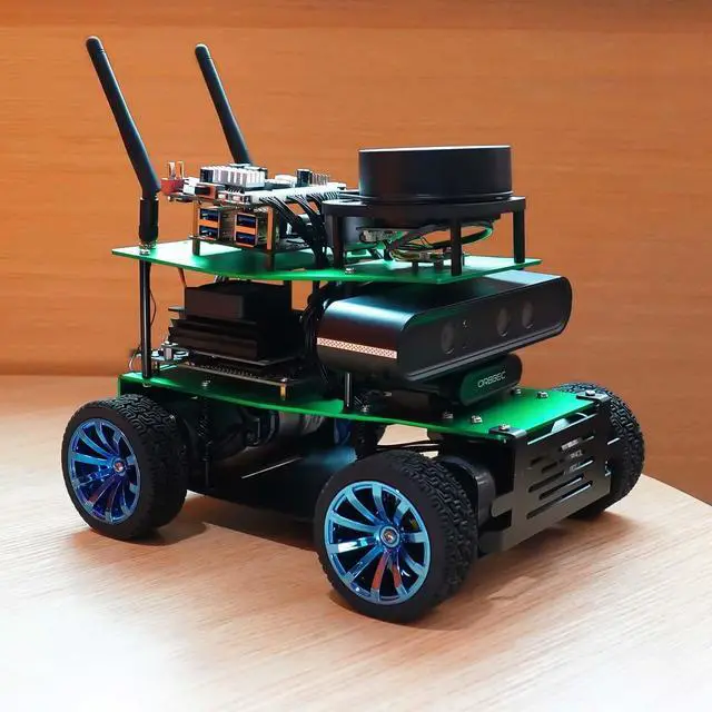 Alt view image 2 of 7 - Yahboom Adult AI Programmable Python Robotic Compatible with N-VI-Dia Jetson Nano Raspberry Pi 4B ROS Automatic Navigation Racing Robot Cost-Effective Kit (X1 Basic Ver-Without Nano)