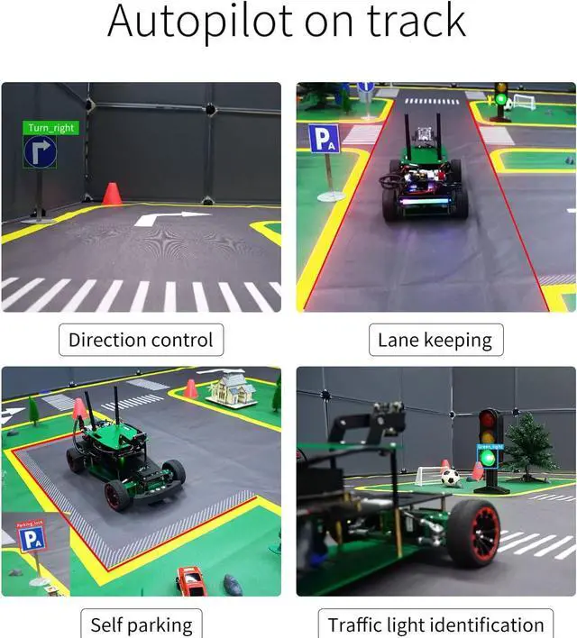 Alt view image 7 of 7 - Autopilot Curve Map Runway Model Training for Robot AI Visual Recognition Track for Competition\Unmanned Driving(125 X 110in)