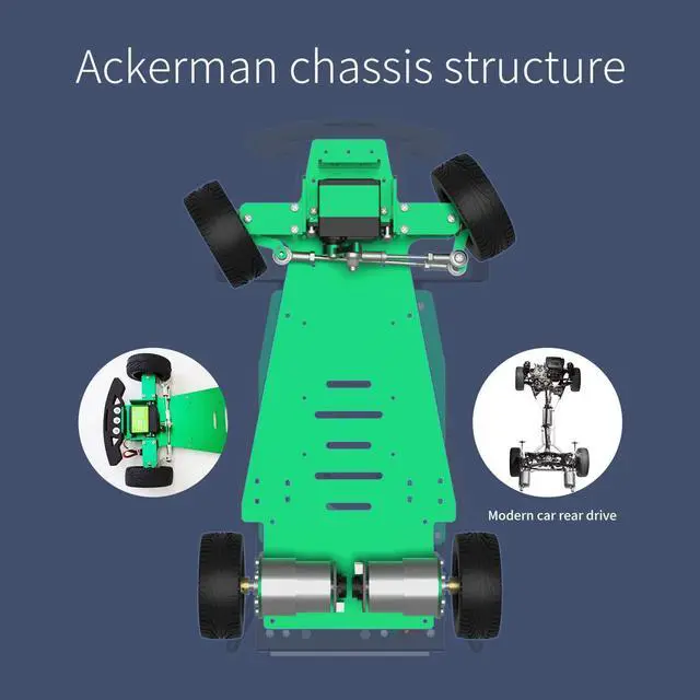 Alt view image 6 of 7 - Yahboom AI Python Programming ROS Adults Robotic kit Autopilot Training Ackerman Structure Learning Teaching Research(R2L Autopilot Ver with Jetson Nano 4GB)