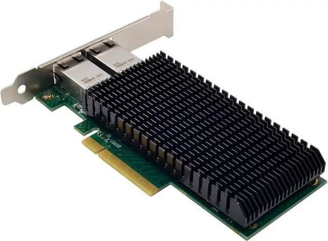 Alt view image 2 of 7 - Dual PCIe X8 10G Network Server Converged Card NIC with Intel X540-AT2 Chip,Compare to X540-T2, PCI Express 10Gbase-T LAN Adapter