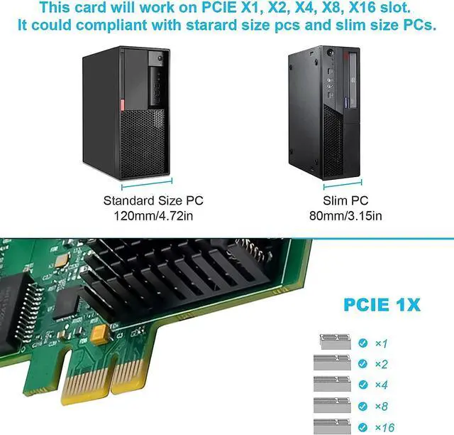 Alt view image 4 of 7 - Dual-Port 2.5GBase-T PCIe Network Adapter RTL8125B 2500/1000/100Mbps PCI Express Gigabit Ethernet NIC Card RJ45 LAN Controller