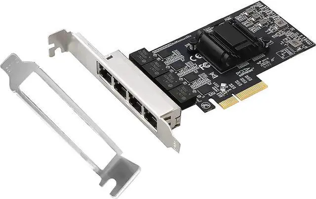 Main image of Quad-Port 2.5GBase-T PCIe Network Adapter RTL8125B 2500/1000/100Mbps PCI Express Giga-bit Ethernet Card RJ45 LAN Controller Support PXE for Windows/Linux/MAC with Low Profile