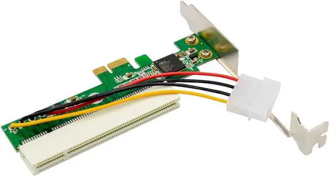 Alt view image 2 of 7 - PCIe PCI Express X1 to PCI 32bit Bridge Card Adapter with PLX Chipset Compatible with PCIe X1 X4 X8 X16