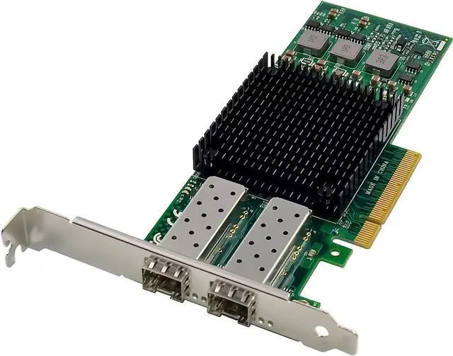 Alt view image 2 of 7 - Dual-SFP+ Port 10Gb PCI-e 3.0 X8 NIC Network Card with Broadcom BCM57810 Controller, PCI Express Ethernet LAN Adapter Support Windows Server/Linux/VMware