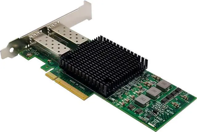 Alt view image 3 of 7 - Dual-SFP+ Port 10Gb PCI-e 3.0 X8 NIC Network Card with Broadcom BCM57810 Controller, PCI Express Ethernet LAN Adapter Support Windows Server/Linux/VMware