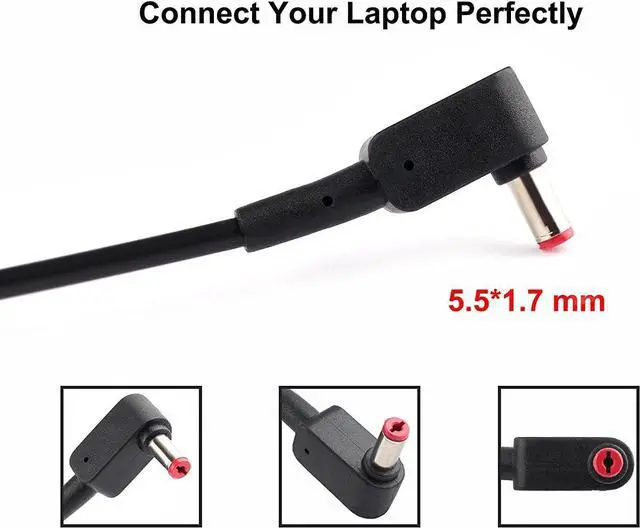 Alt view image 2 of 3 - 19.5V 9.23A 180W AC Charger for Acer Predator Helios 300 G3-571-77QK, G3-571 G3-572 PH317-51 Acer Aspire V17 Nitro VN7-793G, V15 Nitro VN7-593G Laptop Adapter Power Supply Cord Connector 5.51.7mm